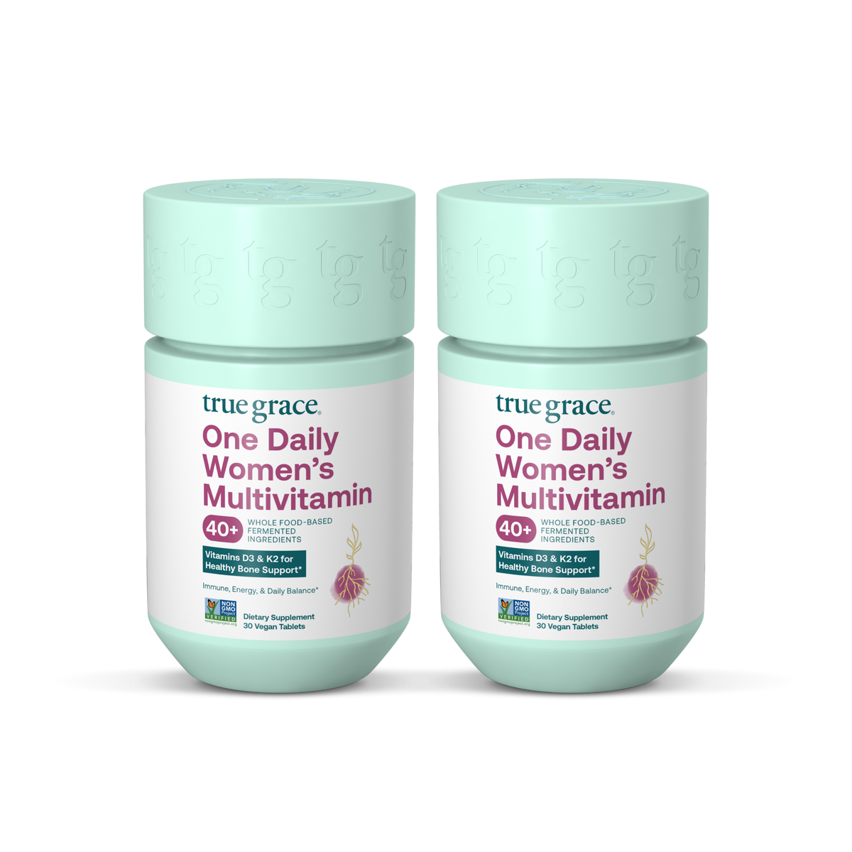 One Daily Women's 40+ Multivitamin, 60 day supply, two 30 count bottles