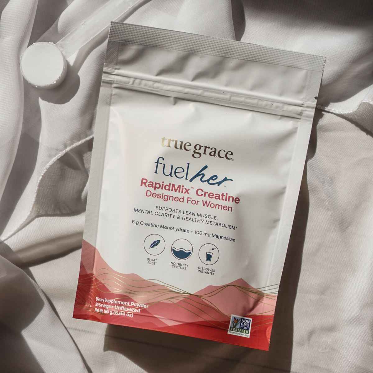 True Grace FuelHer RapidMix Creating bag and scoop