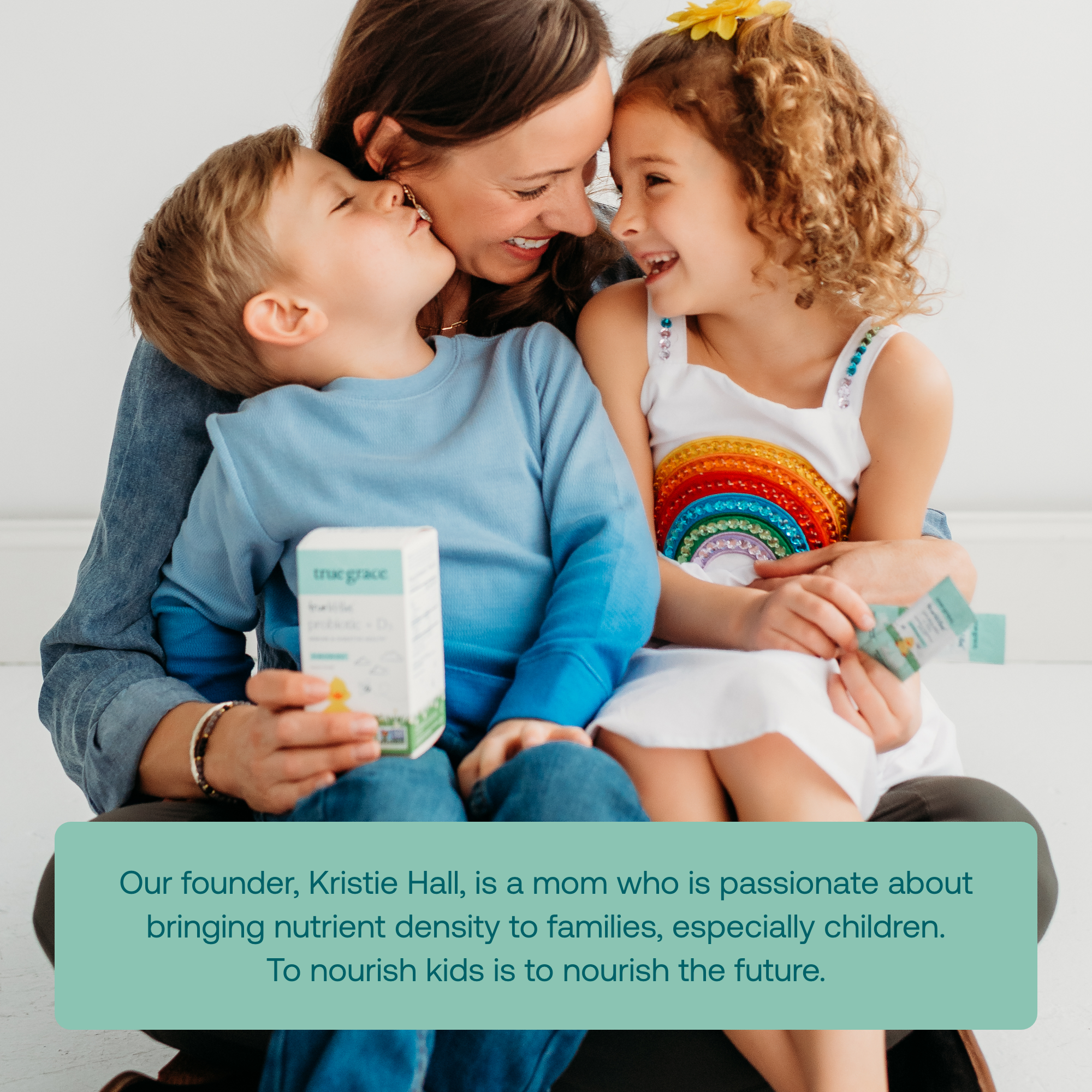 Our founder, Kristie Hall, is a mom who is passionate about bringing nutrient density to families, especially children. To nourish kids is to nourish the future.