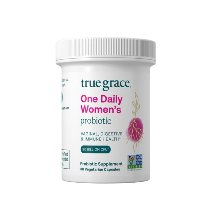 Daily Probiotic for Women's Vaginal, Digestive, and Immune Support*

- 90 Billion CFU at time of manufacturing (30 Billion CFU at expiration)
- 12 quantified and DNA-verified probiotic cultures to support vaginal, digestive and immune health*
- Prebiotic fiber to support beneficial bacteria*
- Patented DRCaps® allow the probiotics to survive
- Patented shelf-stable CSP™ bottle protects the probiotics from moisture, light, and oxygen