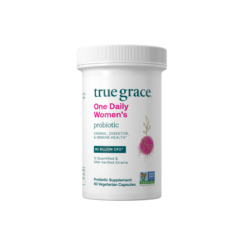 Daily Probiotic for Women's Vaginal, Digestive, and Immune Support*

- 90 Billion CFU at time of manufacturing (30 Billion CFU at expiration)
- 12 quantified and DNA-verified probiotic cultures to support vaginal, digestive and immune health*
- Prebiotic fiber to support beneficial bacteria*
- Patented DRCaps® allow the probiotics to survive
- Patented shelf-stable CSP™ bottle protects the probiotics from moisture, light, and oxygen