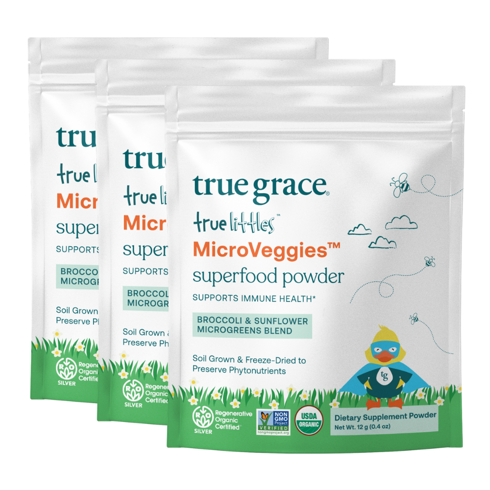 At True Grace, our microgreens are sourced from our Regenerative Organic Certified® farm partners. ROC® represents the highest standard for organic agriculture in the world, with stringent requirements for soil health, animal welfare, and social fairness.