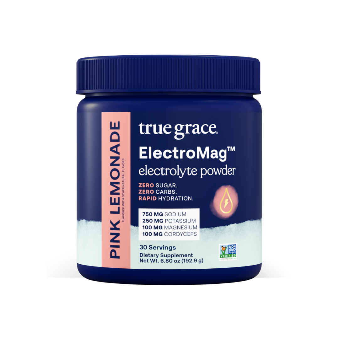 True Grace ElectroMag electrolyte powder container 